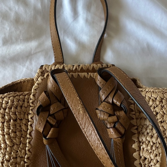 Ulla Johnson Gio Raffia Drawstring Crossbody Bag - Picture 6 of 9